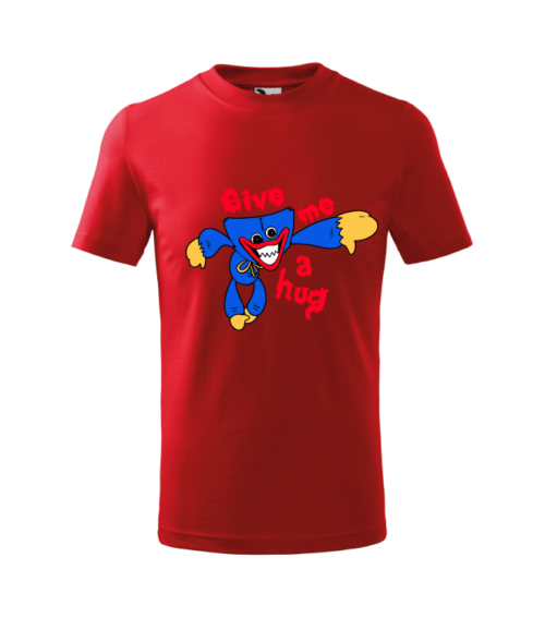 Bebeluc Print-Tricou Personalizat Rosu ''Huggy Wuggy'' pentru Copii 3 [1]