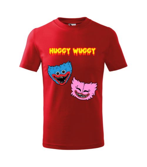 Bebeluc Print-Tricou Personalizat Rosu ''Huggy Wuggy'' pentru Copii 4 [1]