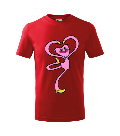 Bebeluc Print-Tricou Personalizat Rosu ''Huggy Wuggy'' pentru Copii 5 [1]