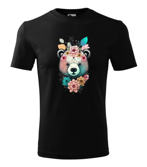Bebeluc Print-Tricou Personalizat - Urs Floral Artistic [3]