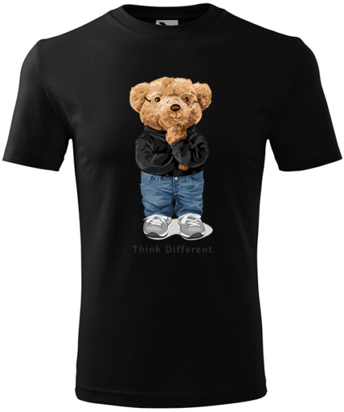 Tricou Personalizat Urs Think Different – Design Modern și Amuzant [1]