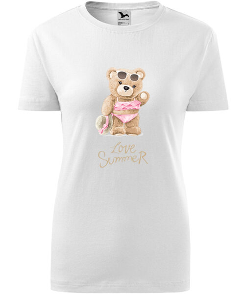 Tricou Personalizat Ursuleț de Vară – Love Summer, Design Adorabil [2]