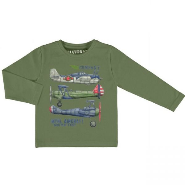 Mayoral-Tricou verde cu maneca lunga (4088), 8 ani / 128 cm [1]