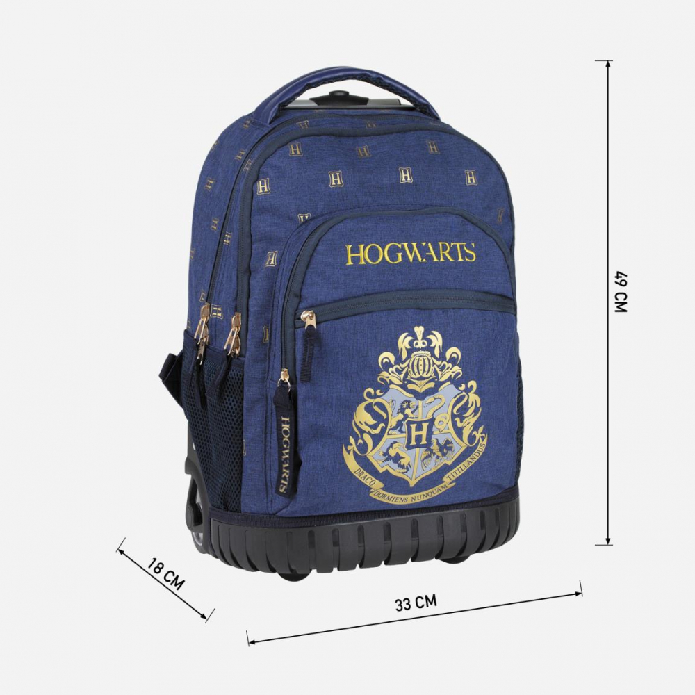 Cerda-Troler Harry Potter Hogwarts cu 2 compartimente si buzunare, 33x49x18 cm [2]