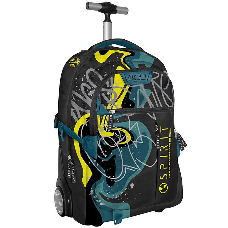 Spirit-Troler Spirit Pattern Graffiti, Negru/Galben, 55x35x25 cm [1]