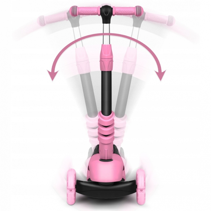 Ricokids-Trotineta 3 in 1 cu roti cu LED Ricokids Todi 765400 - Roz [3]