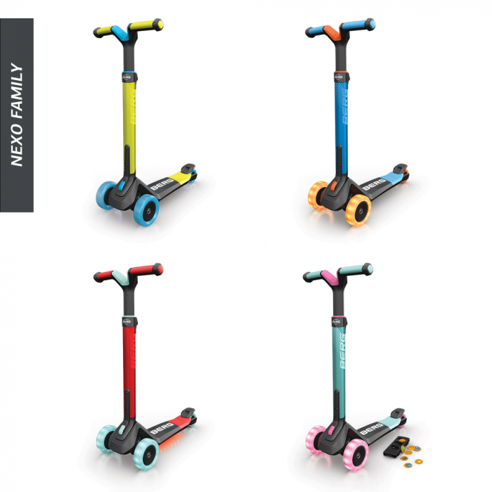 Berg Toys-Trotineta BERG Nexo Rosu Pliabila cu Lumini si Magnet [2]