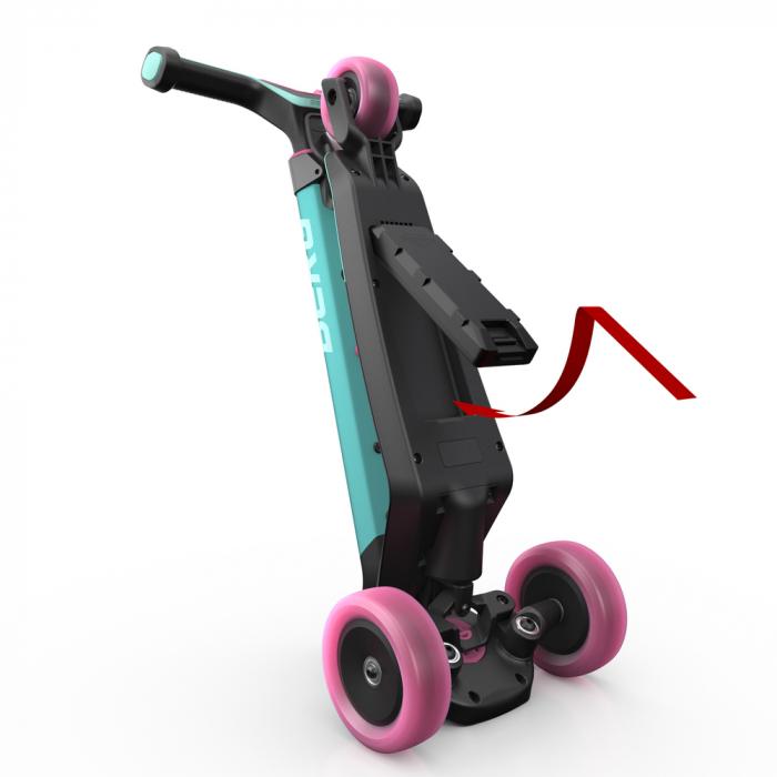 Berg Toys-Trotineta BERG Nexo Rosu Pliabila cu Lumini si Magnet [3]