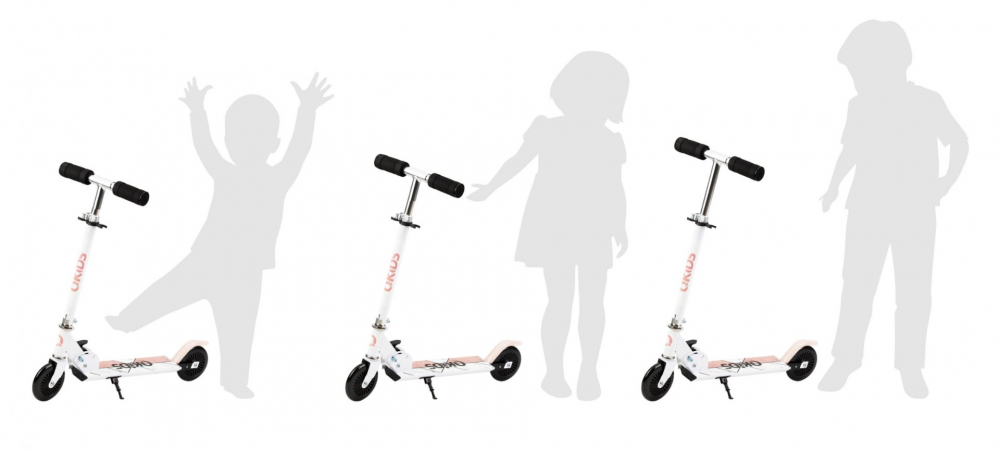 QKids-Trotineta copii, QKIDS, FLO Pink, Rulmenti ABEC-9, Roti poliuretan 85A, Ghidon T-shape [6]