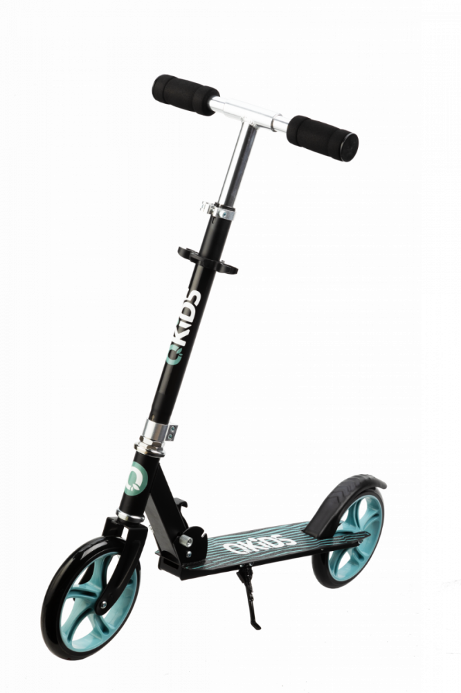 Trotineta freestyle, QKIDS, WEISS Green, Ghidon reglabil pe 3 trepte, Amortizor Easy&Up [2]