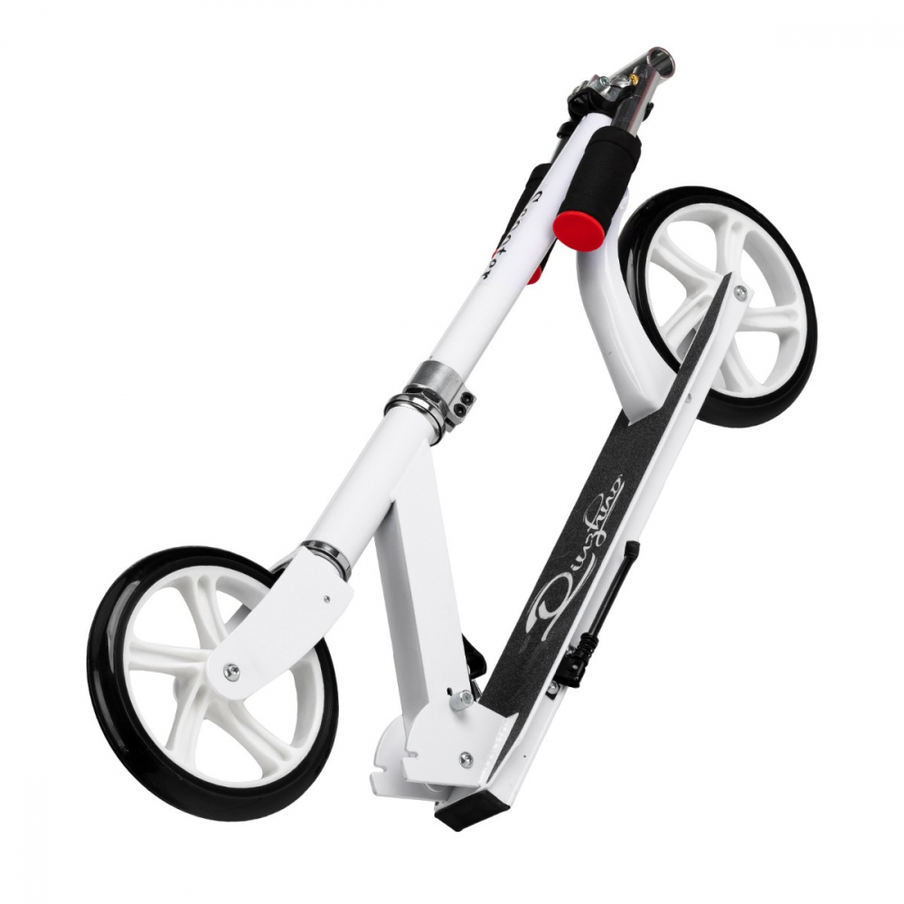 QKids-Trotineta freestyle, QKIDS, WEISS White, Ghidon reglabil pe 3 trepte, Amortizor Easy&Up [5]