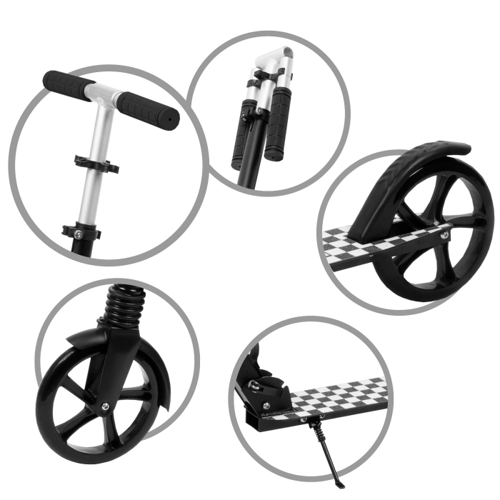 Trotineta pliabila de oras 200 mm DRIFF - Black White [9]