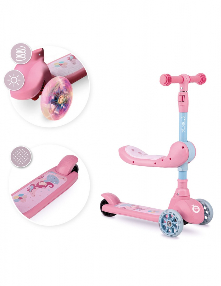 Momi-Trotineta transformabila 2in1 MoMi Kiuru - Pink [3]