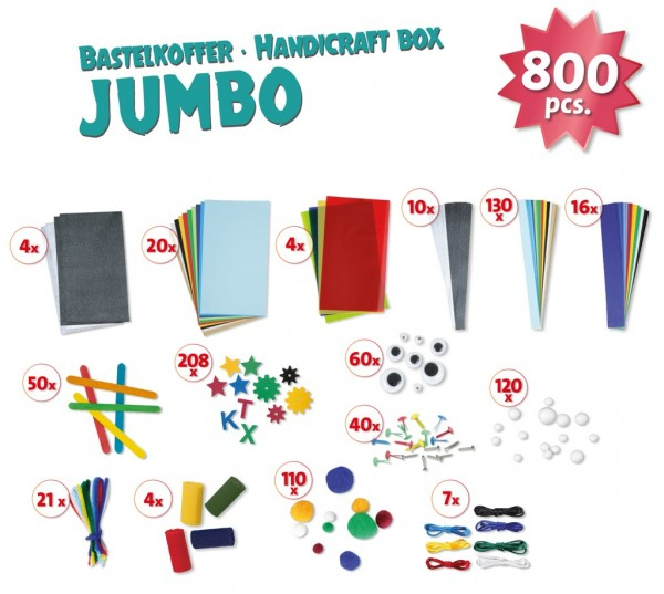 Trusa creatii handmade Jumbo Blue Lena cu 800 accesorii incluse [2]