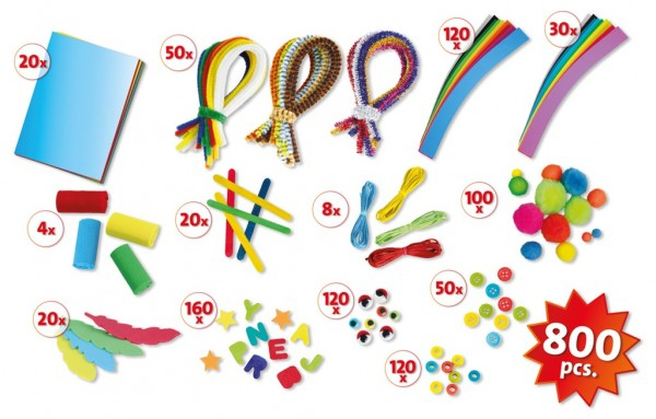 Trusa creatii handmade Jumbo Lena cu 800 accesorii incluse [2]