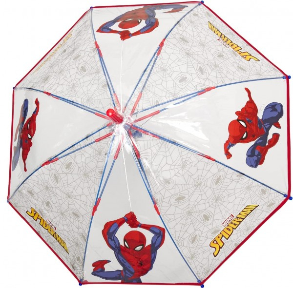 Umbrela Perletti Spiderman automata rezistenta la vant transparenta 45 cm [1]