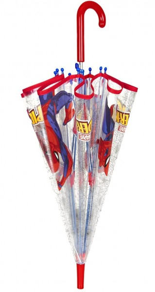 Umbrela Perletti Spiderman automata rezistenta la vant transparenta 45 cm [2]