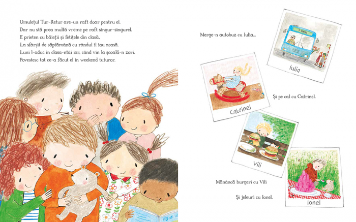 Editura Cartea Copiilor Ursuletul Tur - Retur de Julia Donaldson ilustratii de Rebecca Cobb [3]