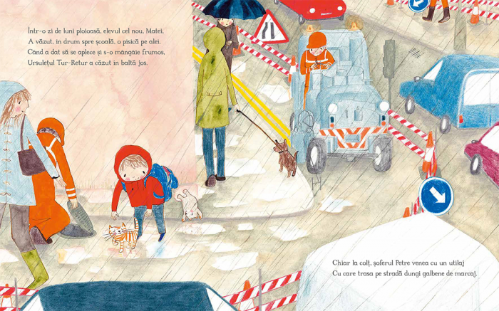Editura Cartea Copiilor Ursuletul Tur - Retur de Julia Donaldson ilustratii de Rebecca Cobb [4]