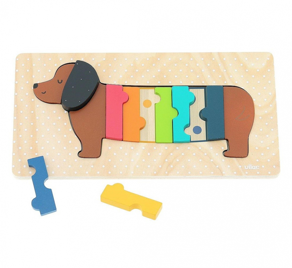 Vilac Puzzle din lemn Catelus [2]
