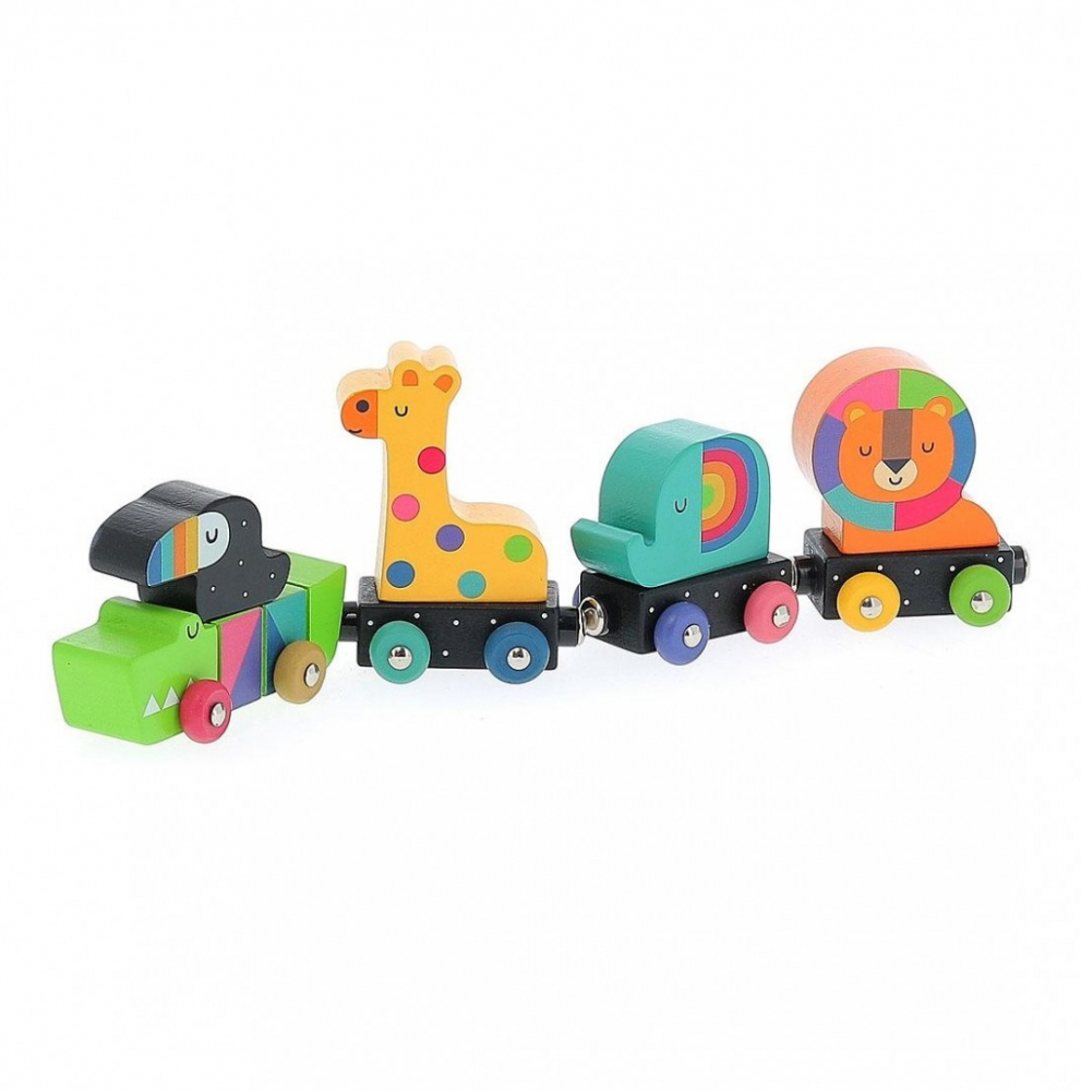 Vilac Tren cu animale curcubeu [1]