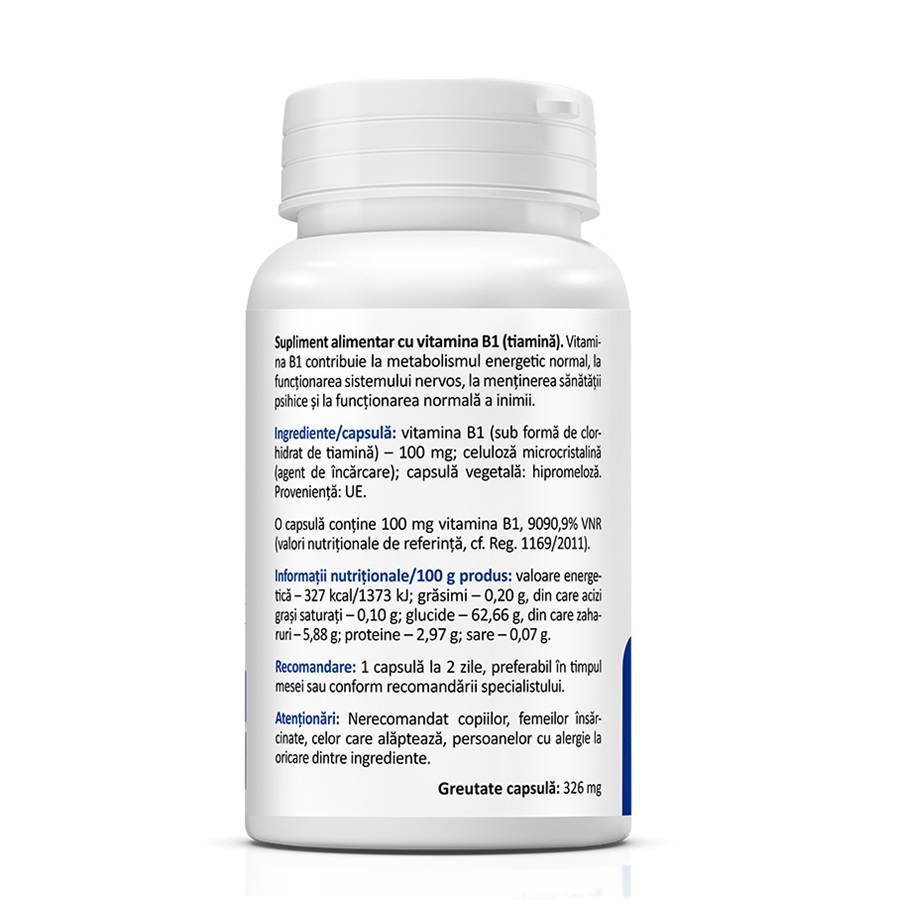 Zenyth-Vitamina B1, 60 capsule, Zenyth [2]