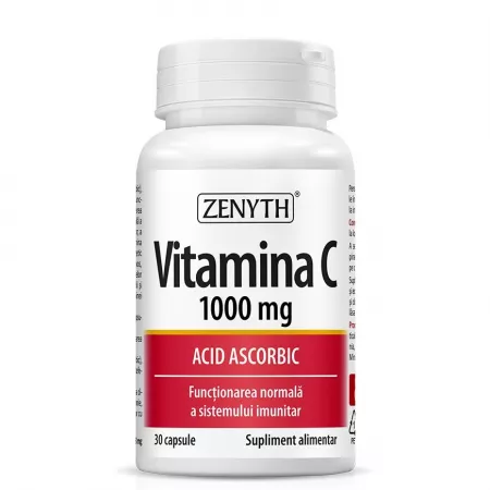 Zenyth-Vitamina C Acid Ascorbic, 1000 mg, 30 capsule, Zenyth [1]