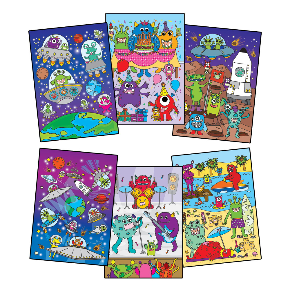 Galt-Water Magic: Carte de colorat Monstruleti si extraterestrii [2]
