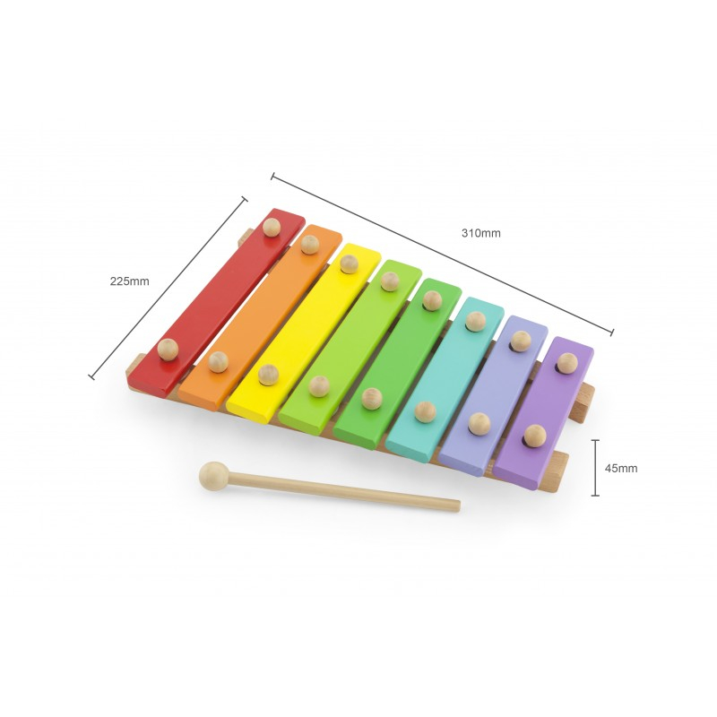 Viga-Xilofon din Lemn Montessori VIGA – Jucărie Educativă Sigură pentru Copii, Culori Vii și Design Premium [4]