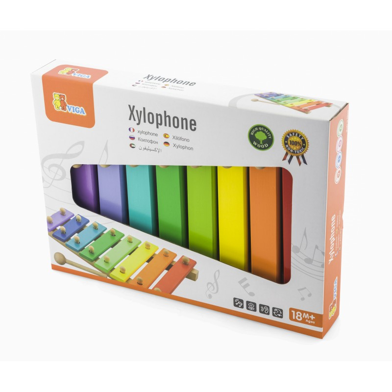 Viga-Xilofon din Lemn Montessori VIGA – Jucărie Educativă Sigură pentru Copii, Culori Vii și Design Premium [5]