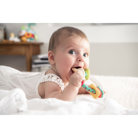 VULLI SAS-Zornaitoare Multi-texturata Girafa Sophie, Multicolora [2]