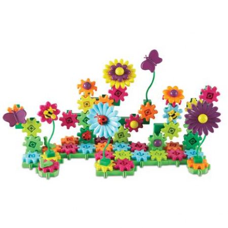 Jucarii +6 Ani - Learning-Resources-Setul-constructorului-cu-flori-Gears-Gears-Gears-116-Piese