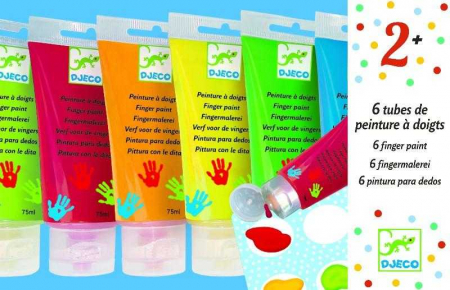 Rajzkészletek - Djeco-6-culori-de-pictat-cu-mana-Set-creativitate-si-indemanare