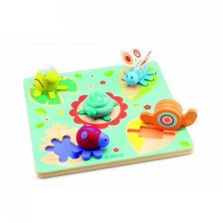 Baba kirakósok - Djeco-Lilo-Testoasa-si-prietenii-Puzzle-relief