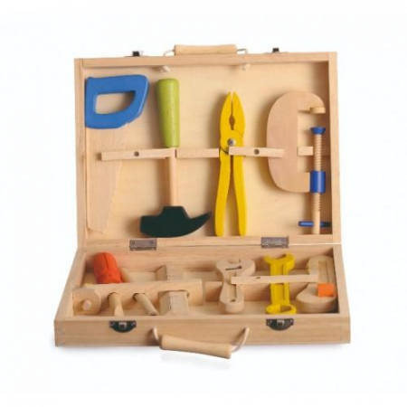 Gyerek munkapadok - Egmont-Toys-Prima-mea-trusa-de-unelte-din-lemn