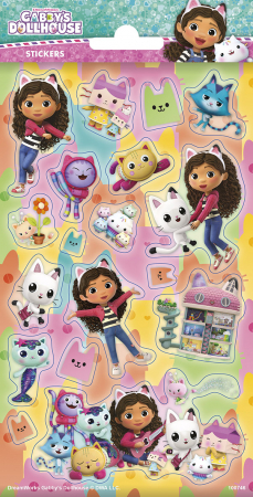 Lucru manual copii - Funny Products-Abtibilduri Gabby s Dollhouse