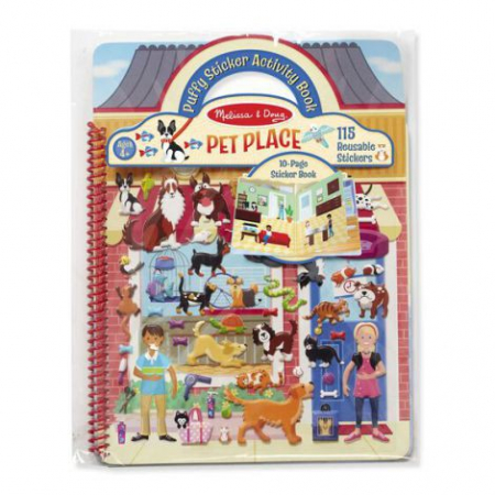 Játékok 6 éves kortól - Melissa & Doug Abtibilduri pufoase Animale de companie