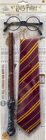 Cadouri 6 ani - Rubies-Accesorii Harry Potter - Bagheta, cravata & ochelari