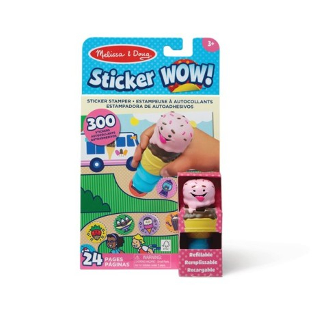 Jucarii 3-5 ani - Melissa & Doug-Activitati cu autocolante Sticker WOW Inghetata