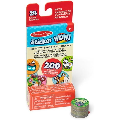 Jucarii 3-5 ani - Melissa & Doug-Activitati cu autocolante Sticker WOW Mini Animale de companie