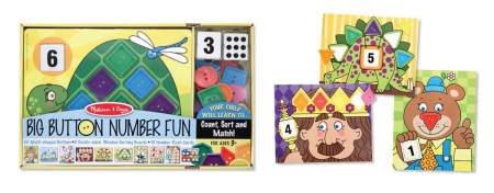 Baba ajándékok - Melissa & Doug Activitati matematice distractive cu nasturi Melissa and Doug