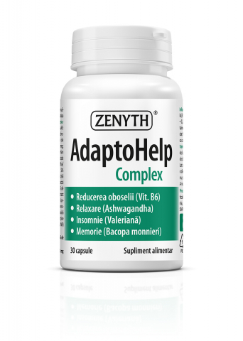 Anya és gyerek - AdaptoHelp Complex, 30 capsule, suprasolicitare psihica, efect tonic, astenie, ZENYTH