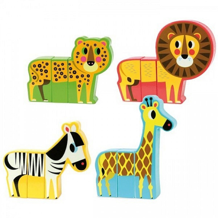 Puzzle bebelusi - Vilac-Animale-Magnetice-Savana-Ingela-P.-Arrhenius
