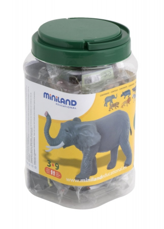 Játékok 2 éves kortól - Miniland Animale salbatice set de 7 figurine - Miniland