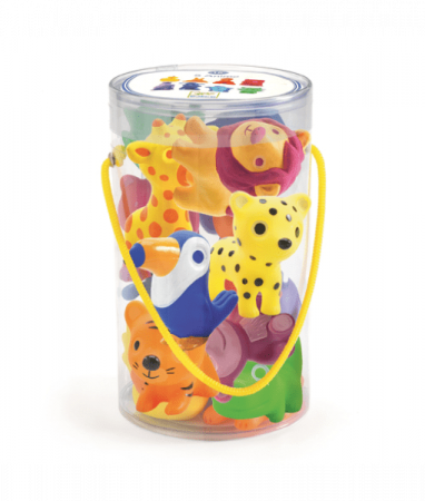 Jucarii Montessori - Djeco-Animalute-din-silicon-Troopo-savana