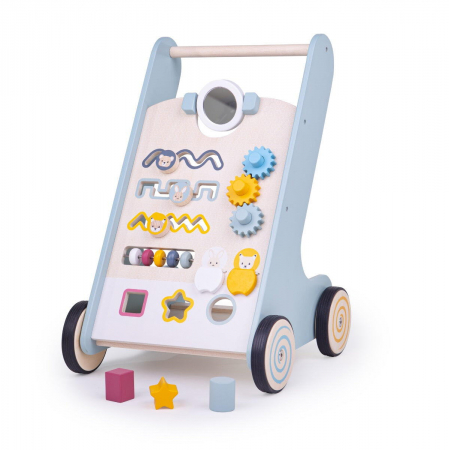 Játékok 1-3 éveseknek - BIGJIGS Toys-Antemergator cu activitati (pastel)