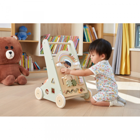 Viga-Antemergator verde cu activitati Montessori, PolarB Viga [6]