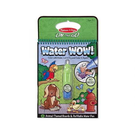 Rajzkészletek - Melissa & Doug-Apa Magica Carnet de colorat Animale Melissa and Doug