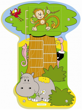 Állatfigurák játékok - Beleduc-Aplicatie-de-perete-Maimutica-buclucasa
