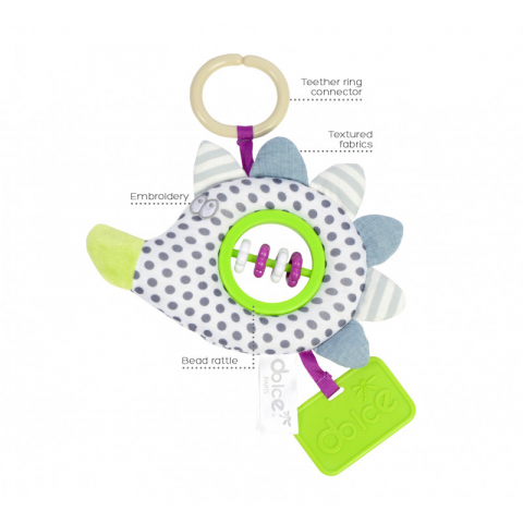 Jucarii 1-3 ani - Dolce-Ariciul Henry, jucarie de agatat interactiva cu activitati, Dolce
